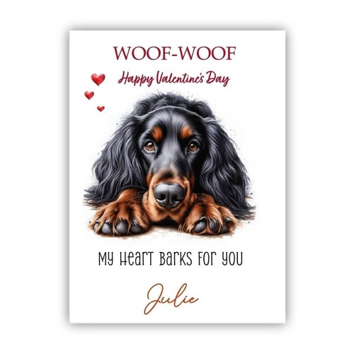 Personalised gordon setter dog - personalised,