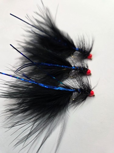 Black damsel fly fishing - x,