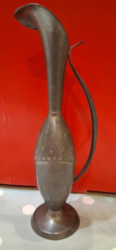 Vintage pewter ewer pitcher - vintage,