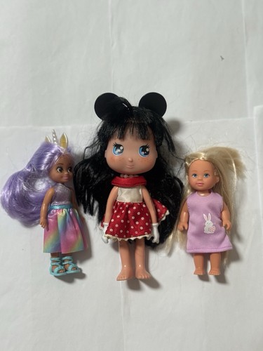 Dolls bundle famosa minnie - x3,