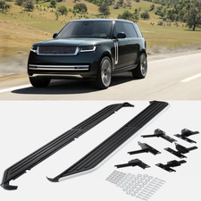 Running Boards Side Steps Black & silver For 2004-2016 Land Rover Discovery 3&4