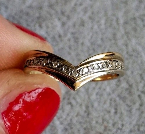 Vintage 9ct gold - vintage, diamond