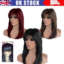 Medium Straight Hair Wig w/