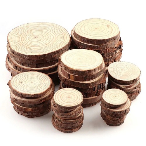 Natural pine wood slice - natural,
