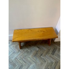 Vintage Yew Side Table 28"