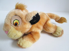 Vintage 1990's Disney The Lion King Simba Small Beanie Soft Toy Plush