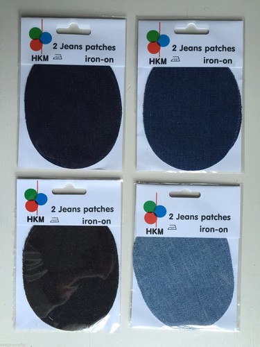 Hkm denim jean patches - denim,
