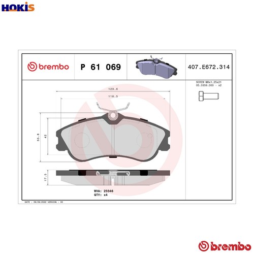 Brake pad set - brake,