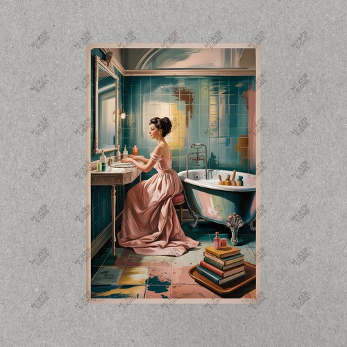 Vintage style bathroom decor - vintage,