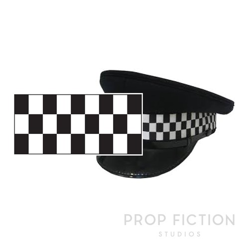 Police cap dice chequered - cap,