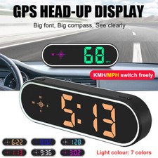 Car Digital GPS Speedo Speed MPH KMH HUD Head Up Display Speedometer Universal