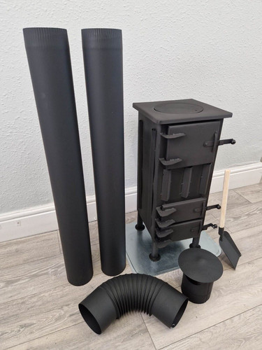 Stove log burner wood flue - burner,