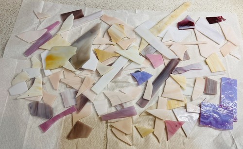 Joblot cream beige purple - (h), cream/beige/purple