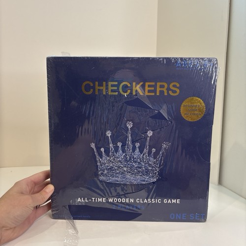 Classic wooden checkers set - checkers,