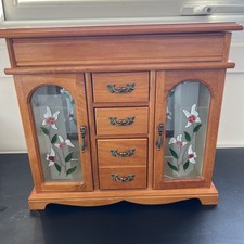 Vintage Wood Jewelry Box Mini