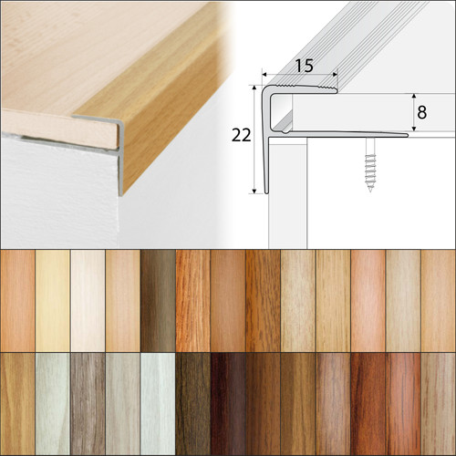 Aluminium stair nosing wood - stair,