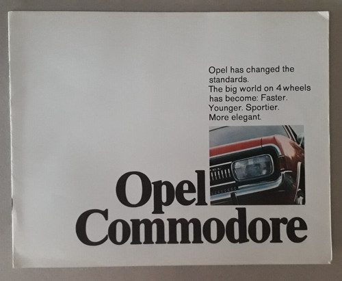 Opel commodore brochure - opel, 1969