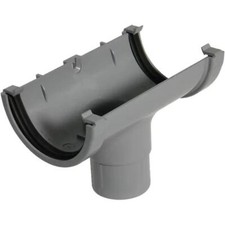 Grey Half round Running Gutter