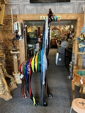 Multicoloured Large Resin Giraffe Sculpture Art Colourful Garden Sculpture