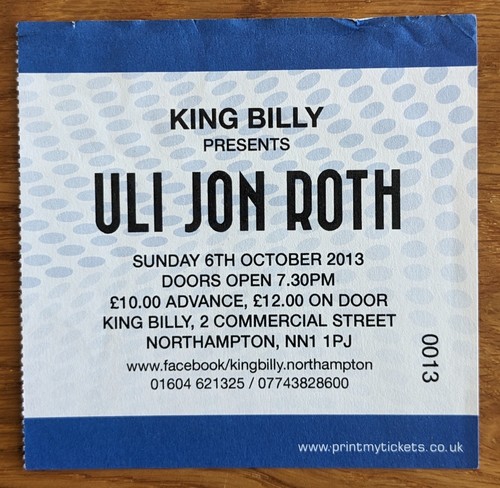 Uli jon roth king - king, billy