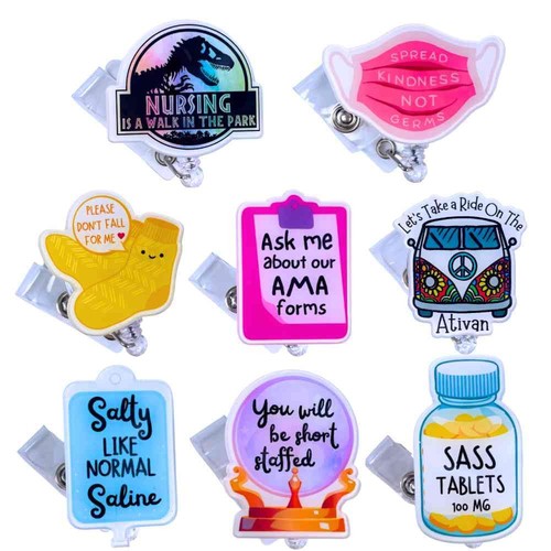Funny nurse badge - 8,
