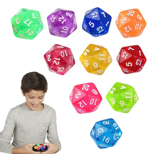 10pcs set d20 dice - d20,
