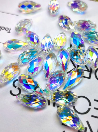 5x11 crystal faceted - crystal, ab