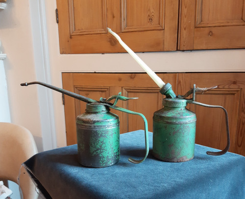 Vintage oil cans - vintage,