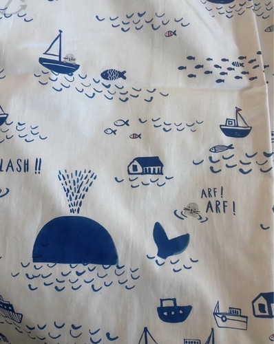 Nautical print lined - nautical,