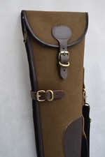 Canvas & Leather Shotgun Slip Case Shooting Hunting 28-32 Inch Barrels