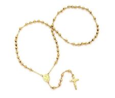 Stainless Steel Rosary Beads Necklace Cross Chain Catholic Fashion Jesus Christ