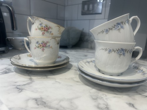 Floral bone china tea - floral, and