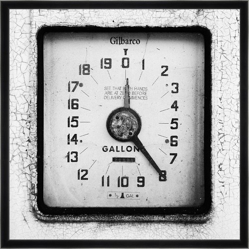 Vintage gas pump dial - pump,