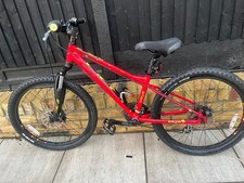 Unisex junior red carrera  mountain bike 24inch