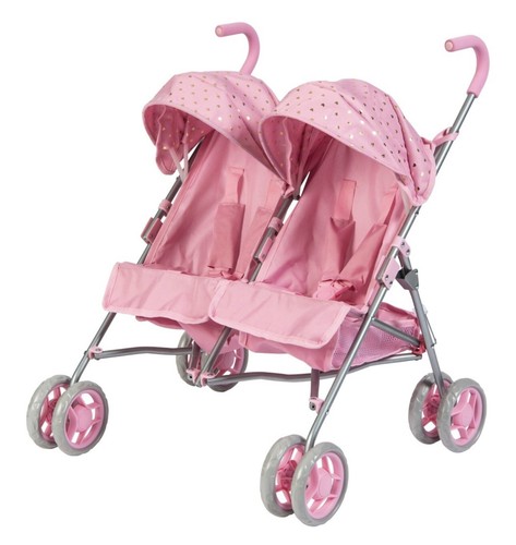 Twin doll stroller side - doll,