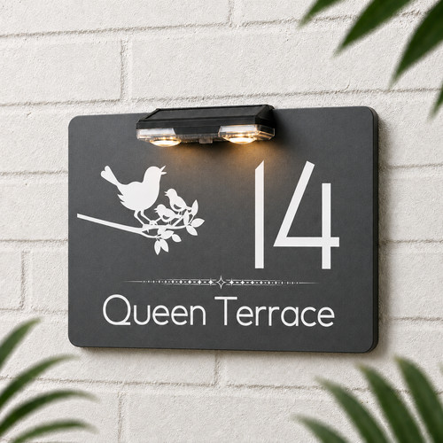 Personalised solar led house - personalised,