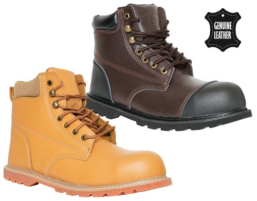 Mens steel toe cap ankle - steel,