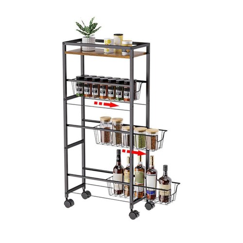 Tier rolling cart 3 - 4-tier,