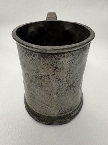 Antique pewter tankard 1685 - antique,