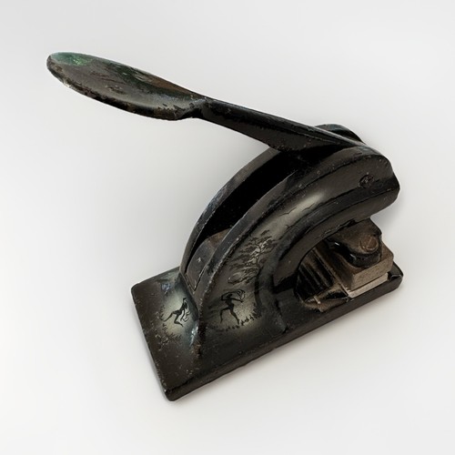 Embossing stamp cast iron - stamp,