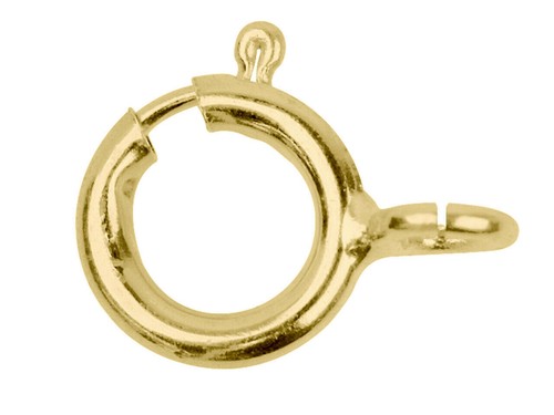 9ct gold open bolt ring - 9ct,