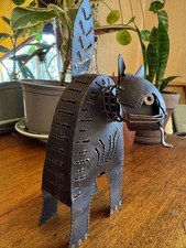 Handmade Metal Cat Sculpture