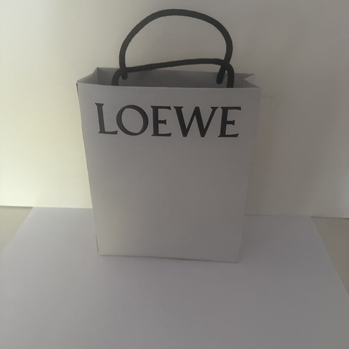 Loewe white black logo bag - white, /