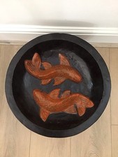 BIRD BATH WATER BOWL CARP