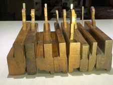 8 x Antique Wooden Moulding Planes Various makes