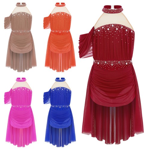 Kids girls rhinestones ruched - rhinestones,