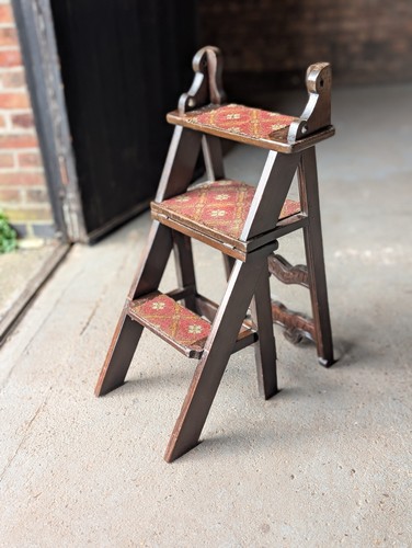 Antique library steps - library,