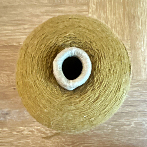 Green brown cone yarn plain - cone,