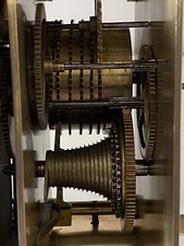 Rare Antique fusee Lantern clock In Good working Condition