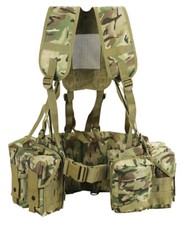 BRITISH ARMY AIRBORNE WEBBING SYSTEM MTP MOLLE BTP TACTICAL PLCE MILITARY
